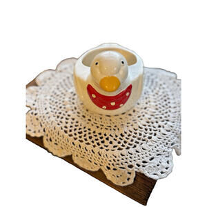 Vintage Duck planter/sponge caddy; country cottage decor